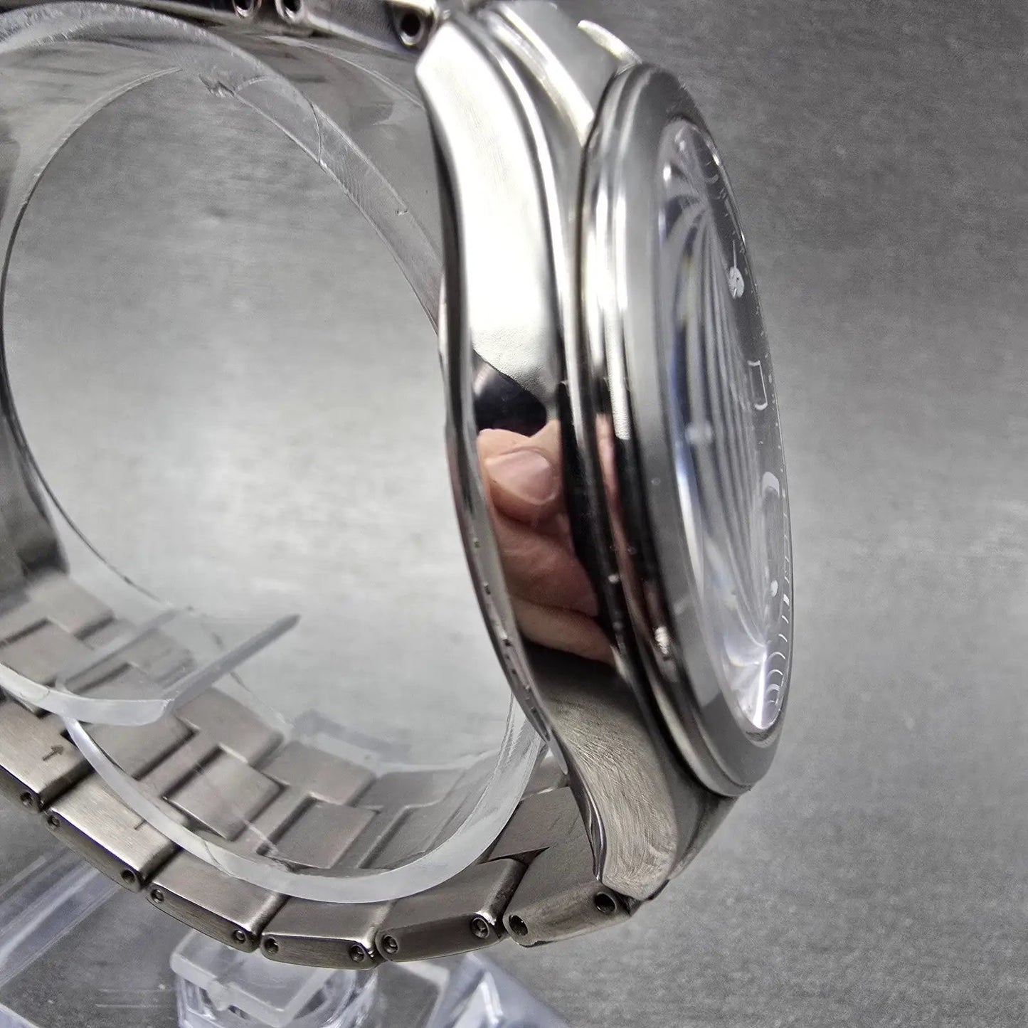 Citizen Eco-Drive Attesa Watch Men 38mm Black Dial Titanium H410-T003788 PARTS!!4