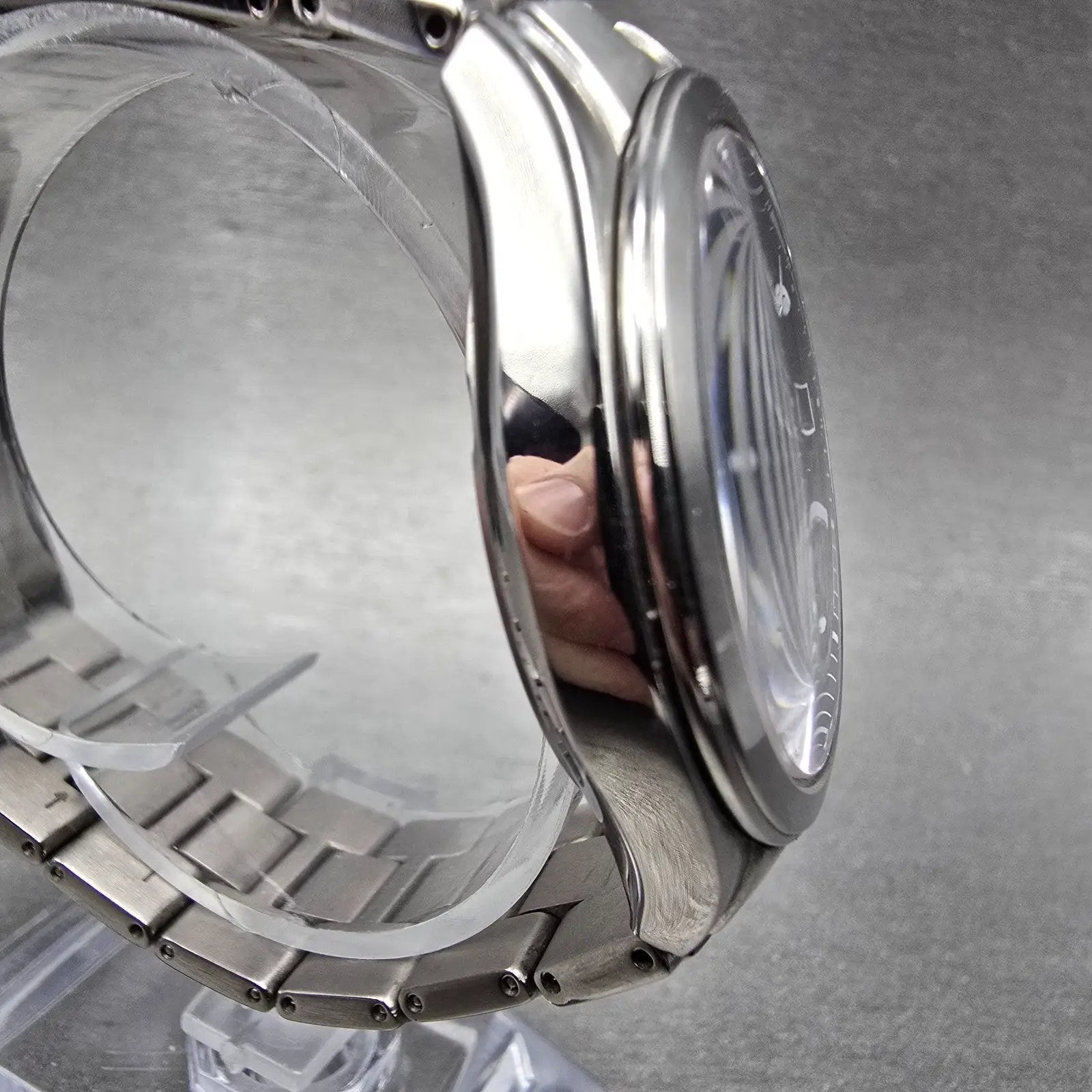 Citizen Eco-Drive Attesa Watch Men 38mm Black Dial Titanium H410-T003788 PARTS!!4