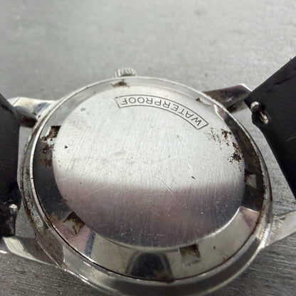 Tissot Seastar Watch Men 34mm Champagne Dial Silver Tone Round Manual Runs VTG9