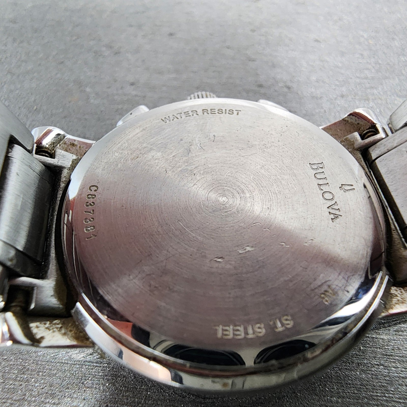 Bulova Chronograph Watch Women 30mm MOP Dial Silver Tone Date 96R47 New Battery9