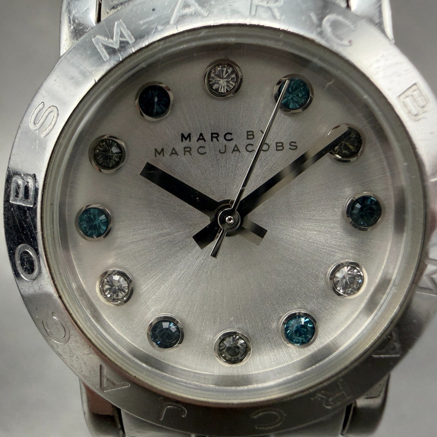 Marc By Marc Jacobs Watch Women 26mm Silver Dial Steel Round MBM3146 New Battery2
