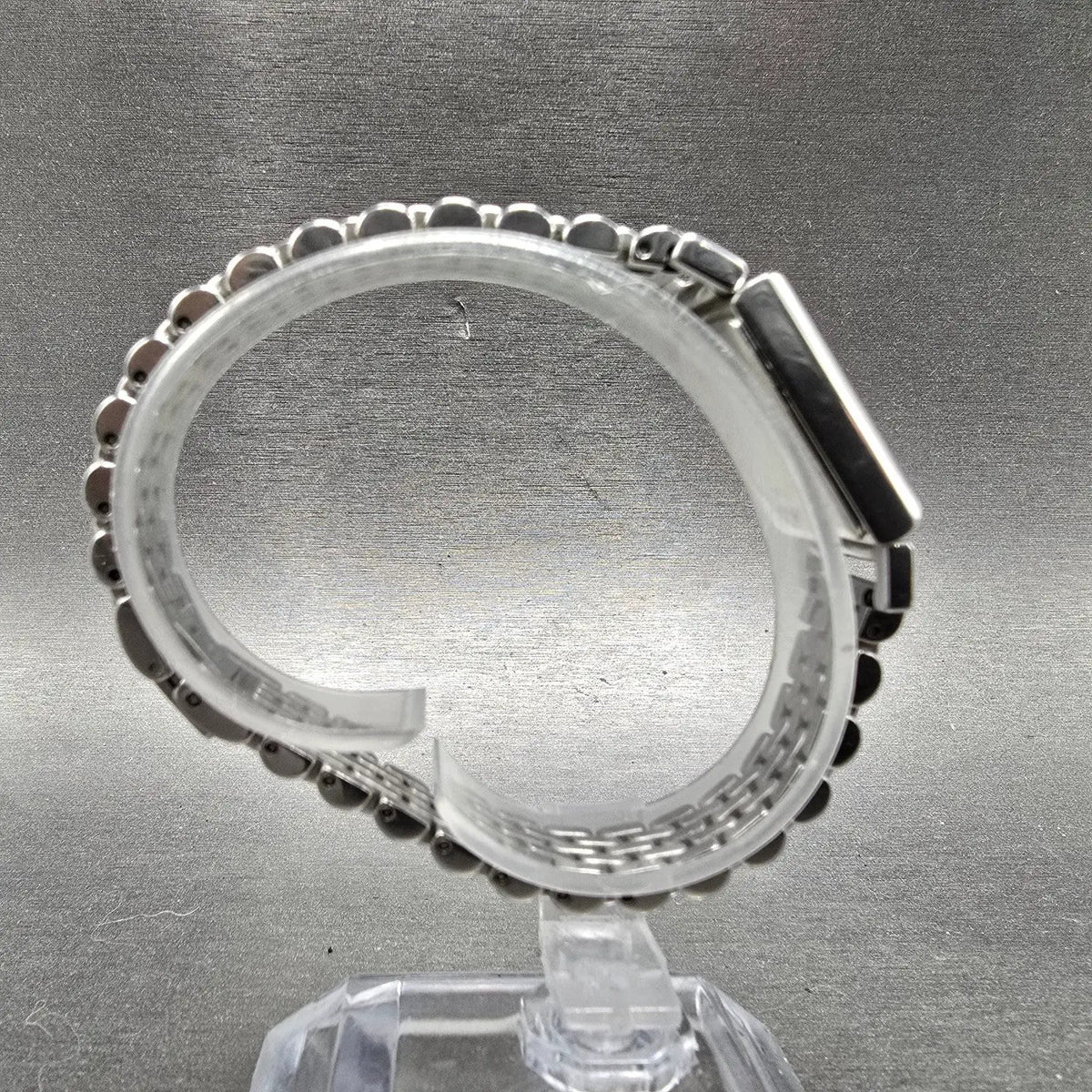 Coach Tank Watch Women 17mm Silver Dial Silver Tone Rectangle 0820 New Battery8