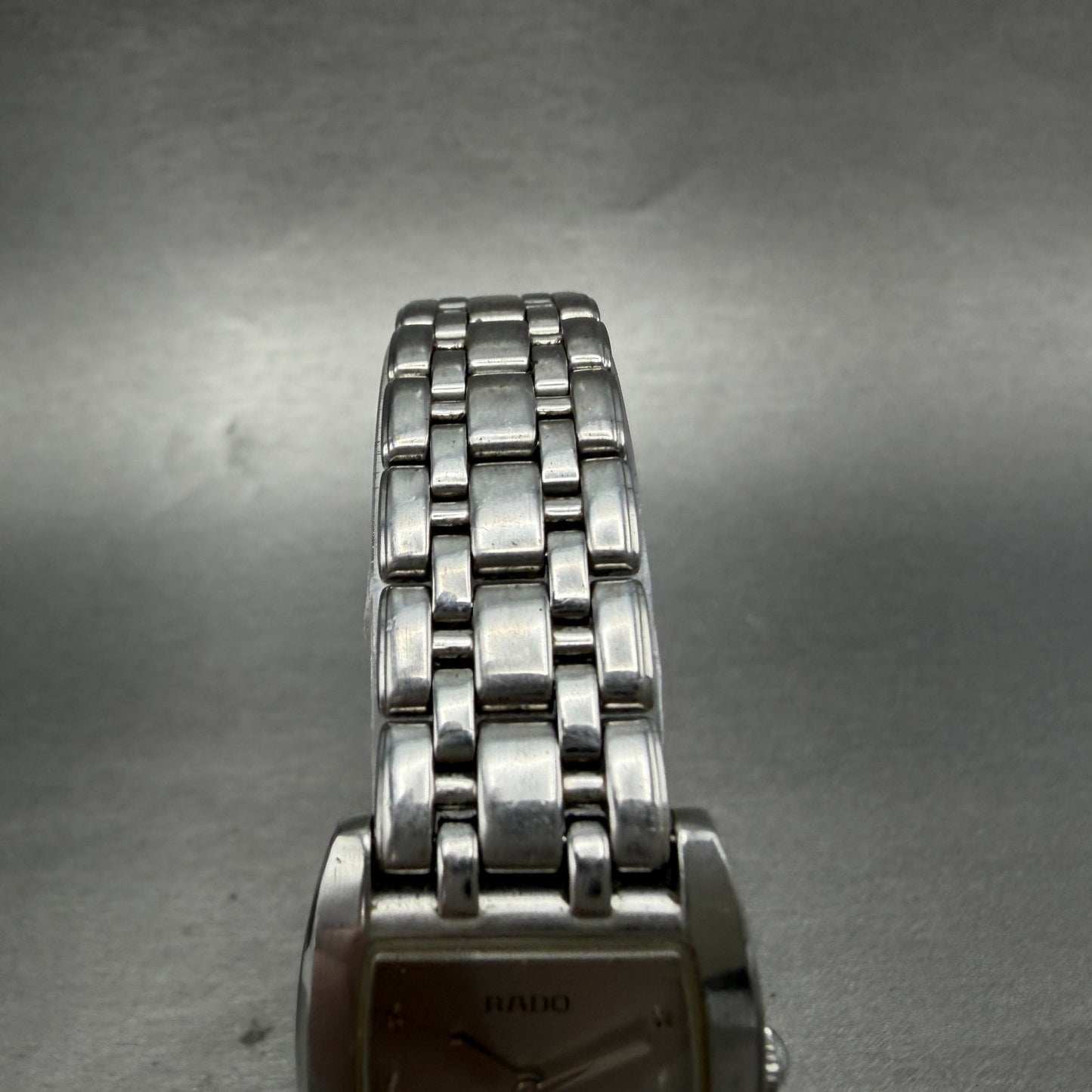 Rado Florence Watch 22mm Women Silver Dial Steel Rectangle 153.3727.4 New Batt4