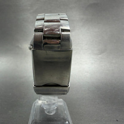 Victorinox Swiss Army Watch Men 40mm Black Dial Silver  Date Round New Battery7