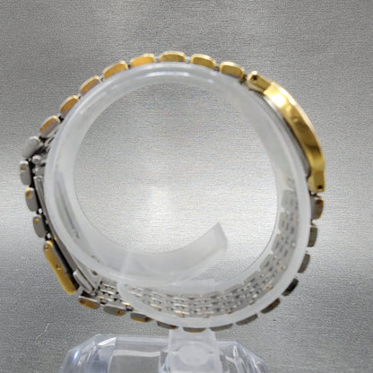 Omega De Ville Watch Women 22mm Gold Dial Two Tone 795.0897.2 Warranty Card PART9