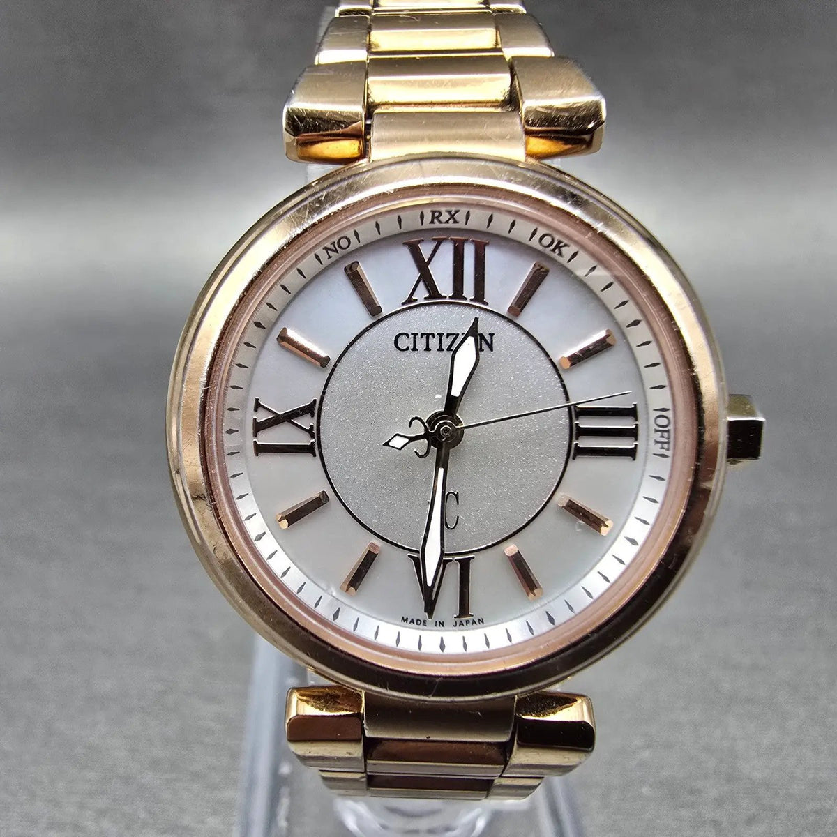 Citizen Eco-Drive Xc Watch Women 28mm MOP Dial Rose Gold Tone H335-T012353 PARTS0
