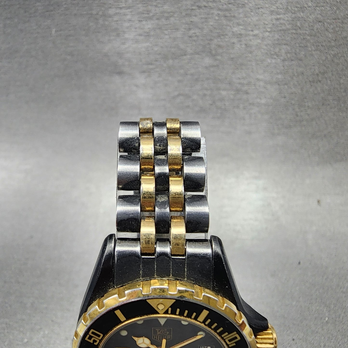 Tag Heuer 1000 Professional Watch Women 28mm Black Dial Black Gold Date New Bat4