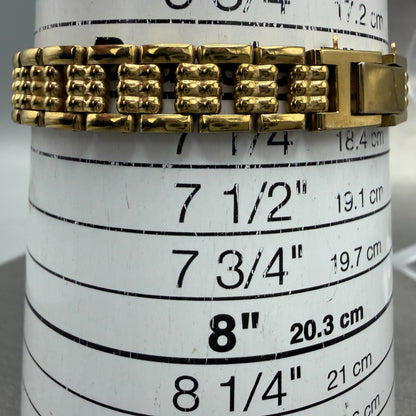 Seiko Watch Women 17mm Silver Dial Gold Ton Oval 2P20-6230 New Battery Vinatge10