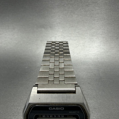 Casio 155-B815 Watch Men 34mm Digital Silver Tone Octagon Daydate New Battery4