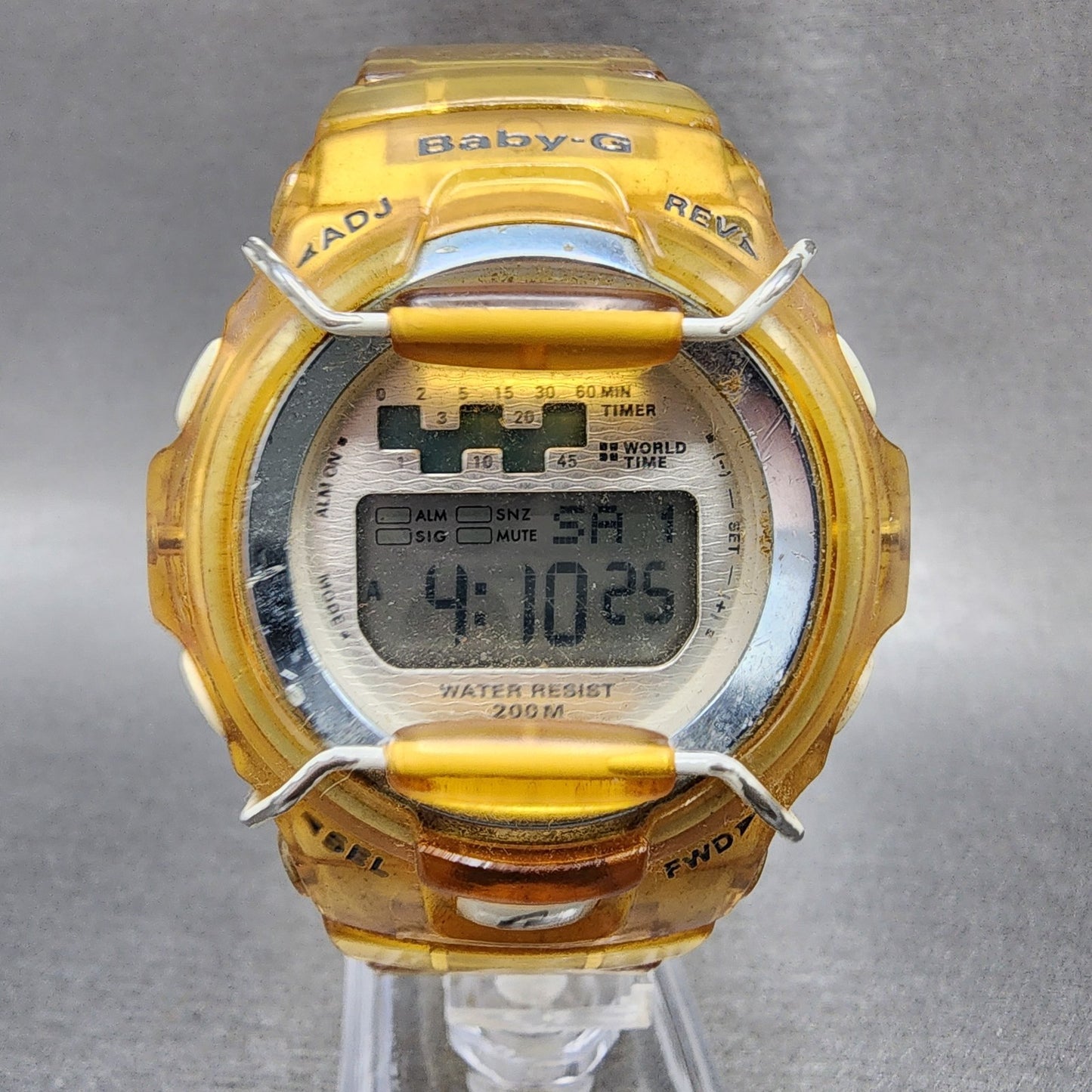 Casio BabyG Watch Women Digital Clear Case Alarm Chronograph BG1001 New Battery0