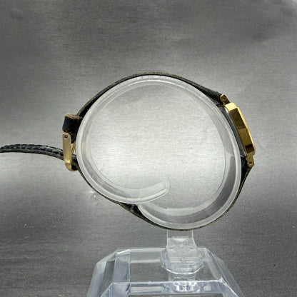 Seiko Exceline Watch Women 21mm Gold Dial Gold Tone Hexagon 1221-5010 New Batt 48