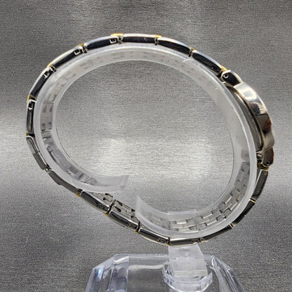 Seiko Watch Women 24mm White Dial Two Tone Round 1N001E19 New Battery8