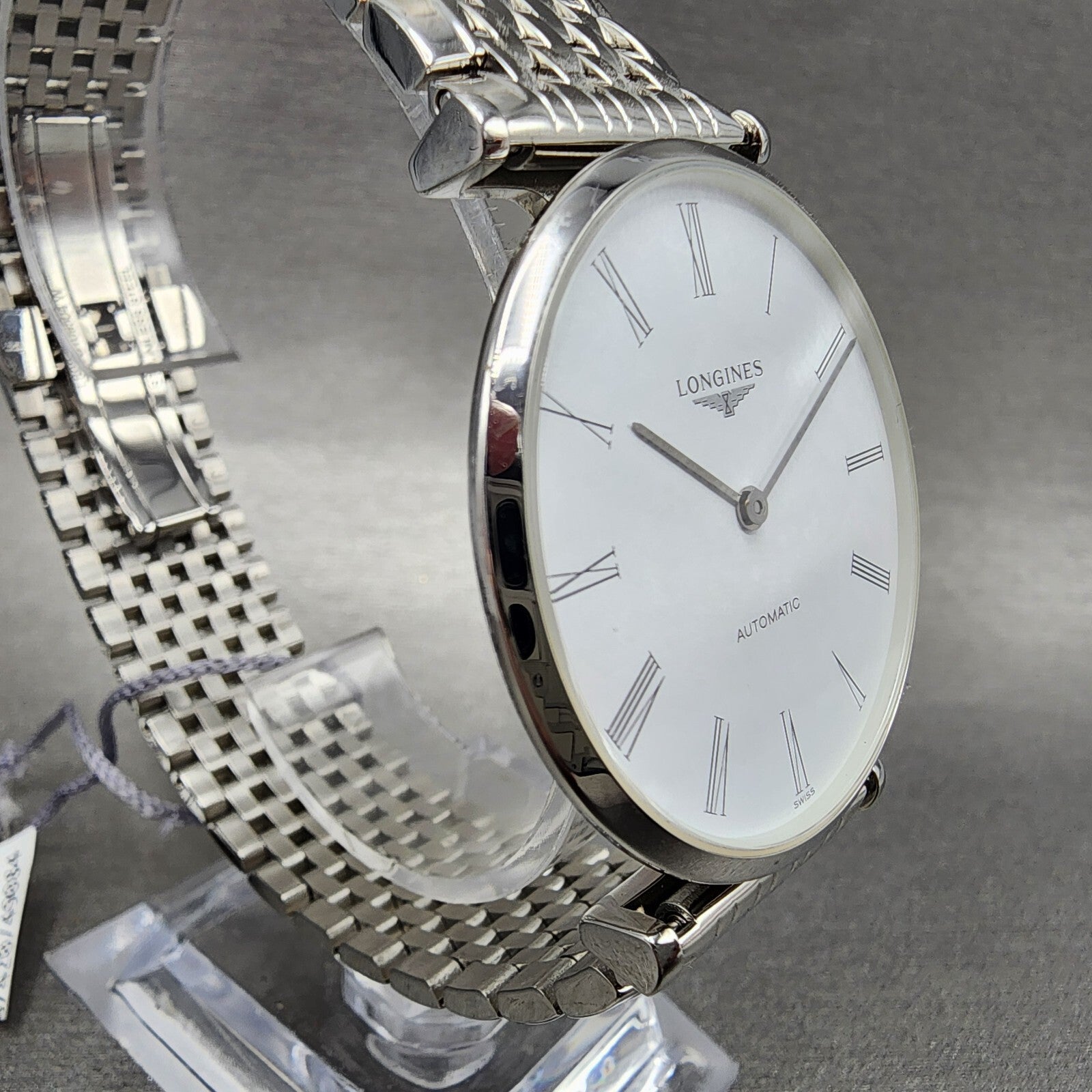 Longines La Grande Classique Automatic Watch Men 36mm White Dial Steel L4.918.43
