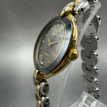 Rado Florence Watch Women 19mm Gray Dial Two Tone Oval 153.3650.2 New Battery2