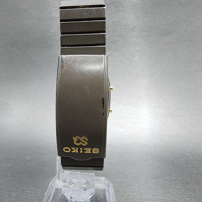 Seiko Analog Digital Watch Men 30mm Silver Dial Two Tone H601-5039 PARTS