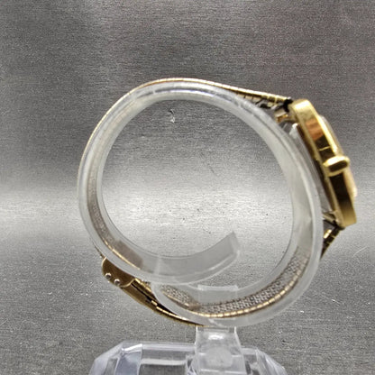 Bulova Dior Tank Watch Women 25mm Champagne Dial Gold Tone Manual PARTS Vintage8