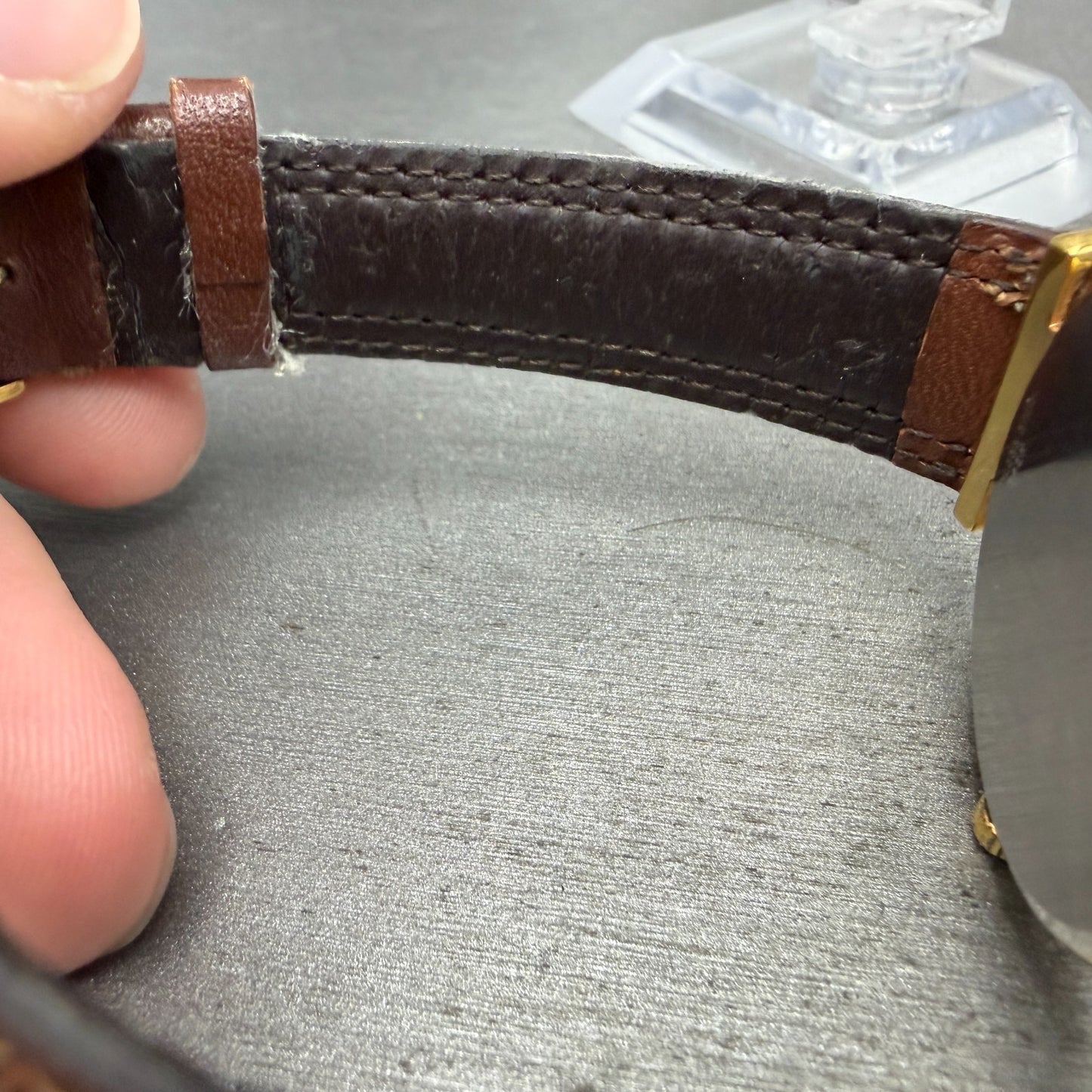 Longines Watch Men 32mm White Dial Gold Tone Small Seconds Manual Wind 3207 84610