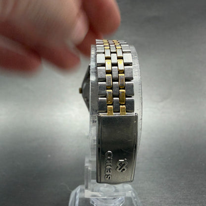 Seiko SQ Watch Women 24mm Silver Dial Two Tone Daydate 3Y03-0031 New Battery7