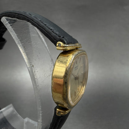 Seiko Watch Women 22mm Champagne Dial Gold Tone Octagon 1421-5210 New Battery3