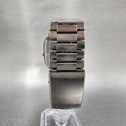 Seiko Analog Digital Watch Men 34mm Alarm Black Dial Steel Date H3575060 PARTS8
