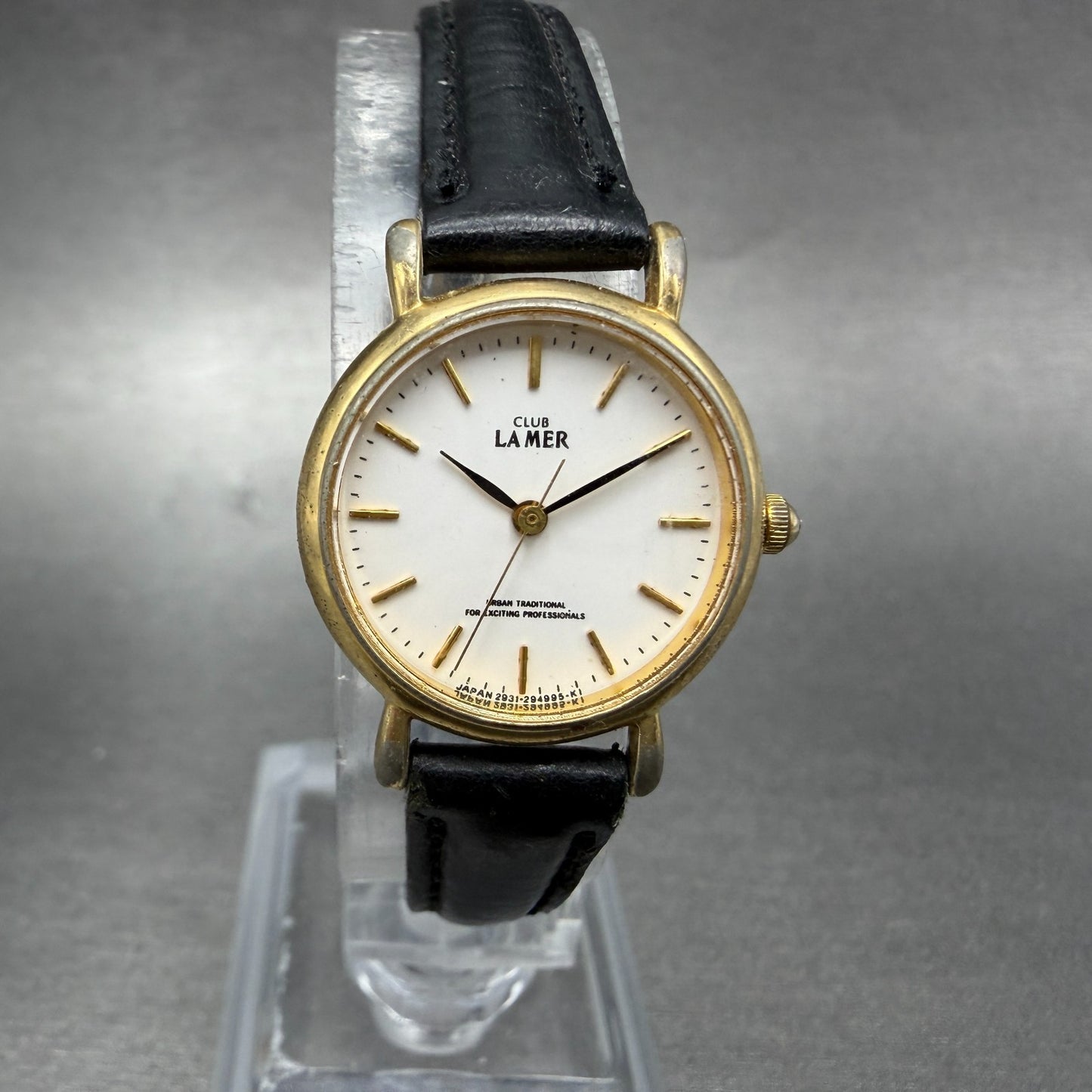Citizen Club La Mer Watch Women 21mm White Dial Gold Tone Round New Battery0