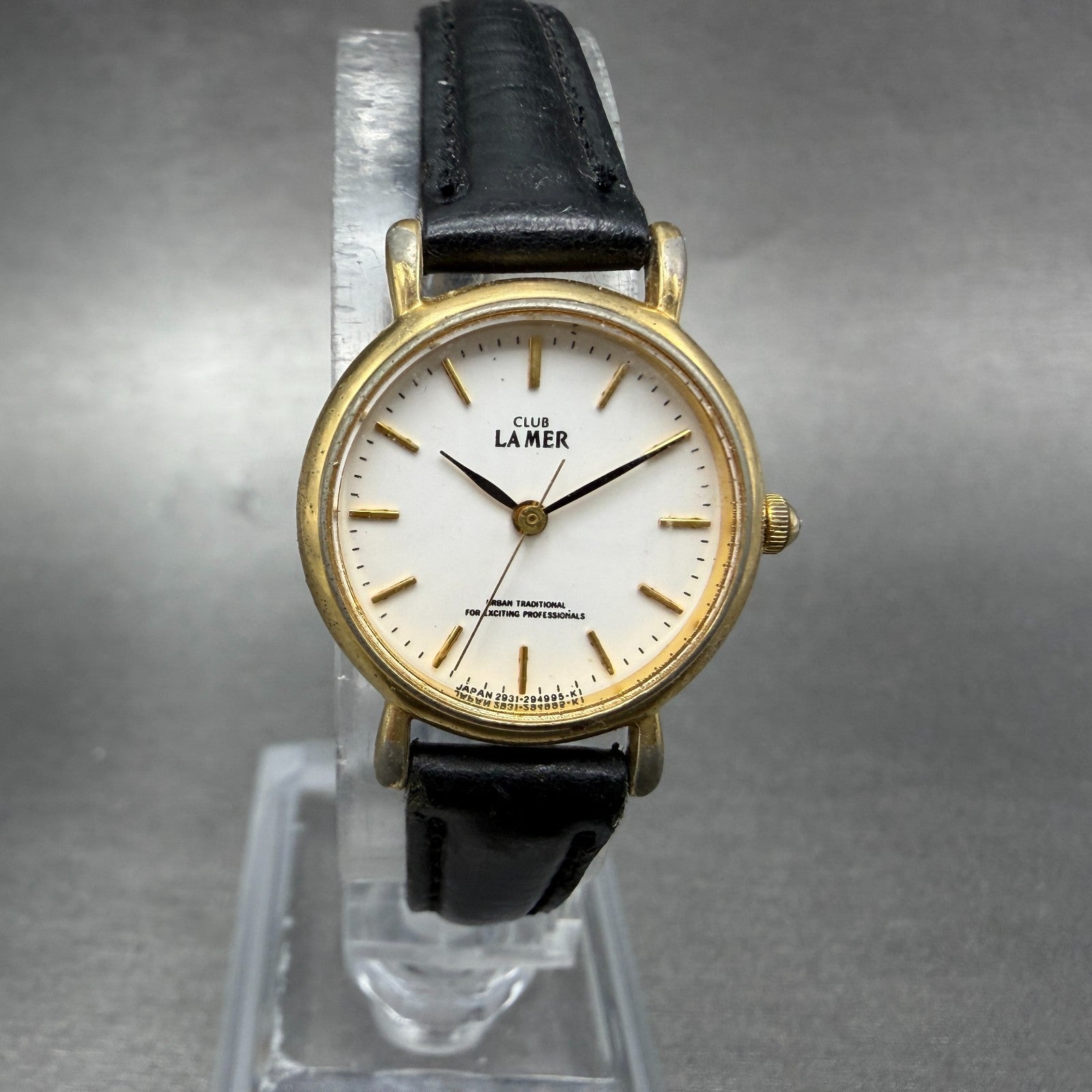 Citizen Club La Mer Watch Women 21mm White Dial Gold Tone Round New Battery0