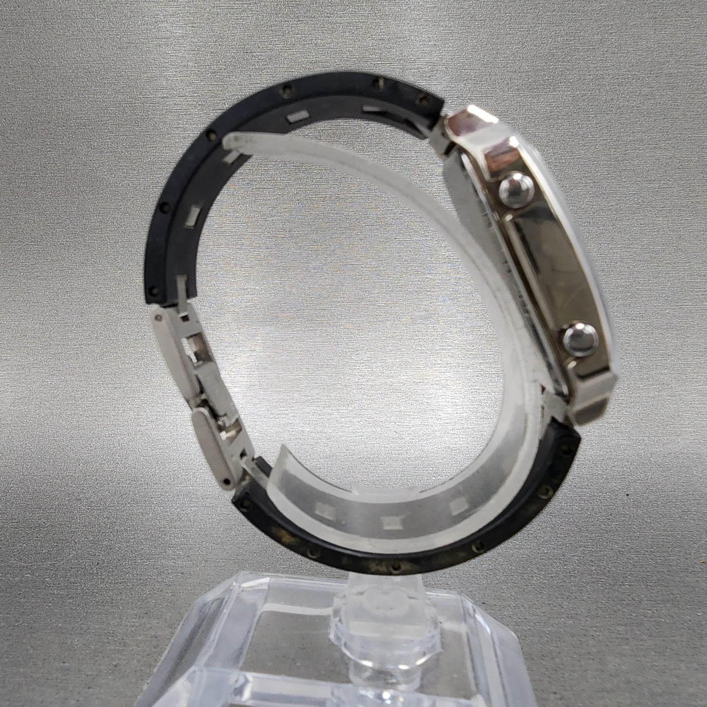 Casio Csterna Watch Women 25mm Digital Silver Tone Rectangle CSN022 New Battery9