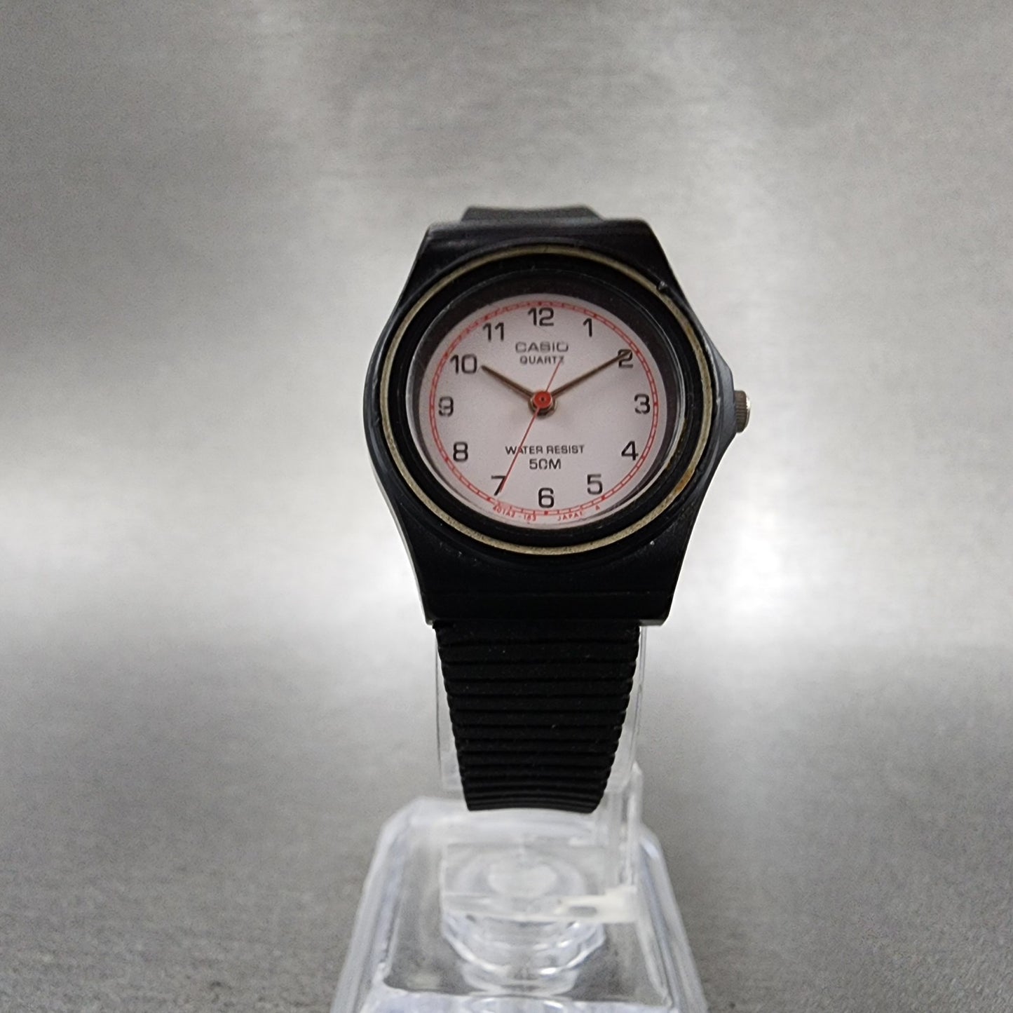 Casio Watch Women 24mm White Dial Black Tone Round LQ30W New Battery5