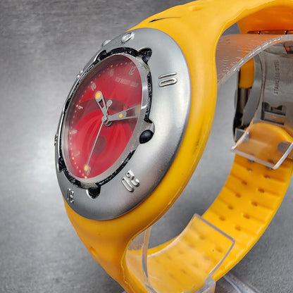 Nike Dive Watch Men 43mm Red Dial Orange Tone Date Round 131770 New Battery