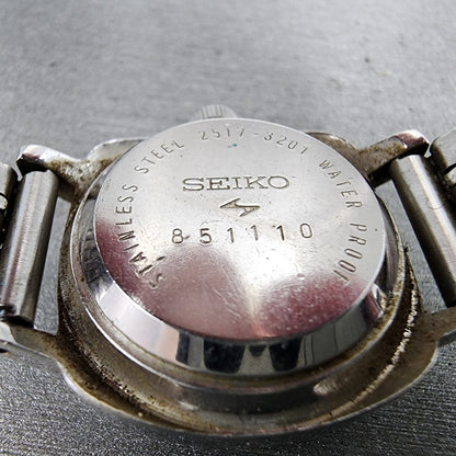 Seiko Maticlady Watch Women 24mm White Dial Steel Date 2517-3201 PARTS