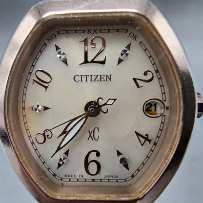 Citizen Eco-Drive XC Watch Women 23mm Cream Dial Rose Gold Date H058-T0191 PARTS2