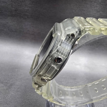 Casio G-Shock DW-5600SKE Watch Men 44mm Clear Case Chrono Alarm New Battery2