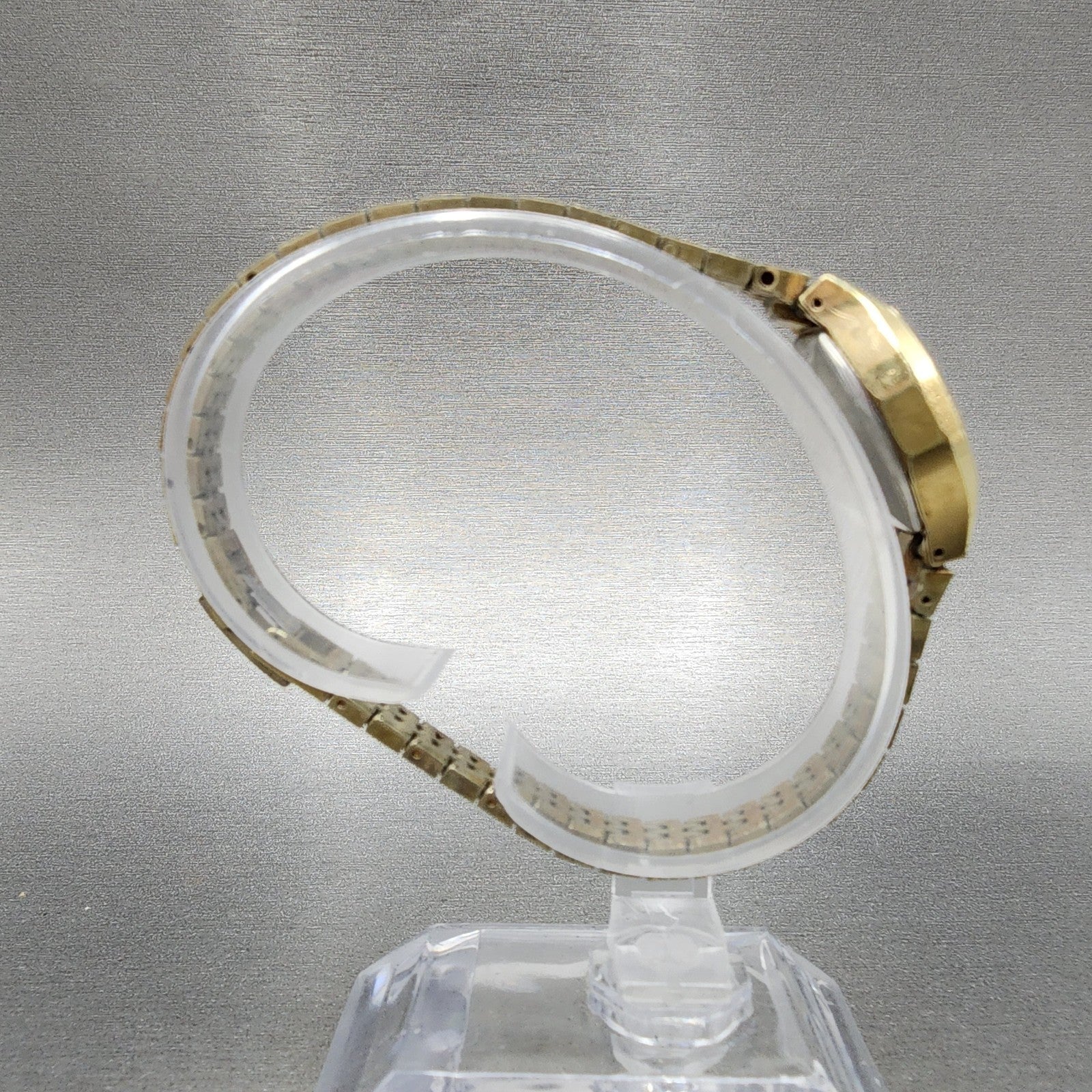 Seiko Watch Women 19mm Champagne Dial Gold Tone Octagon Manual 11043390 Runs8