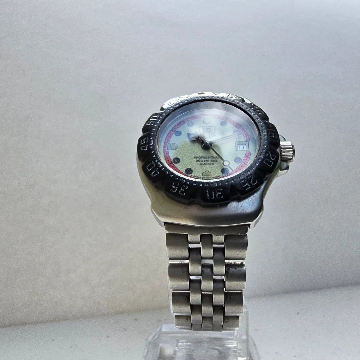 Tag Heuer Formula 1 Dive Watch Women 28mm Luminous Dial Steel Date New Battery5