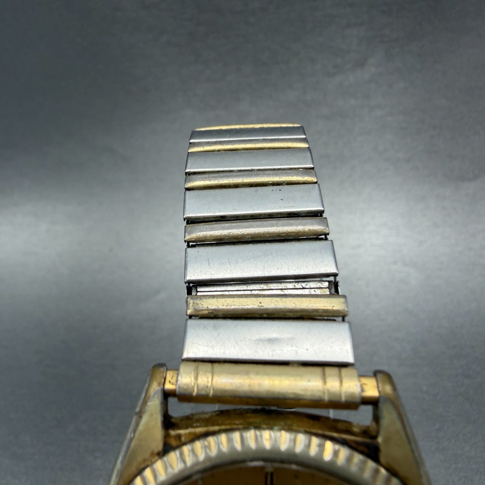 Seiko SQ president Watch Men 36mm Gold Dial Gold Tone Daydate 5h23-8029 NewBat 74