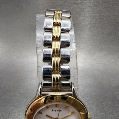 Seiko Avenue Watch Women 23mm White Dial Two Tone 1f210f50 New Battery4