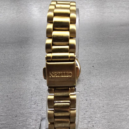 Citizen Watch Women 26mm MOP Dial Gold Tone Date Round 1012-S075688 New Battery7