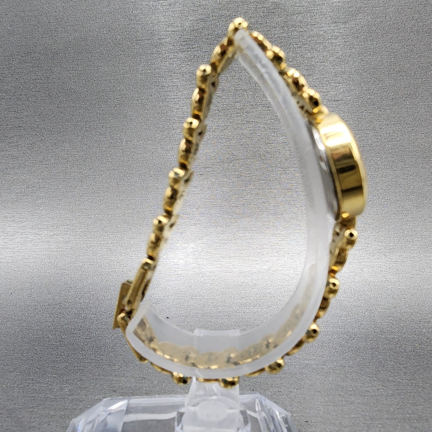 Seiko Lorus Mickey Mouse Watch Women 20mm Gold Dial Gold Tone Round New Battery8
