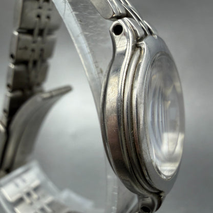 Seiko Exceline Watch Women 24mm Silver Dial Titanium Round 4J41-0070 New Battery3