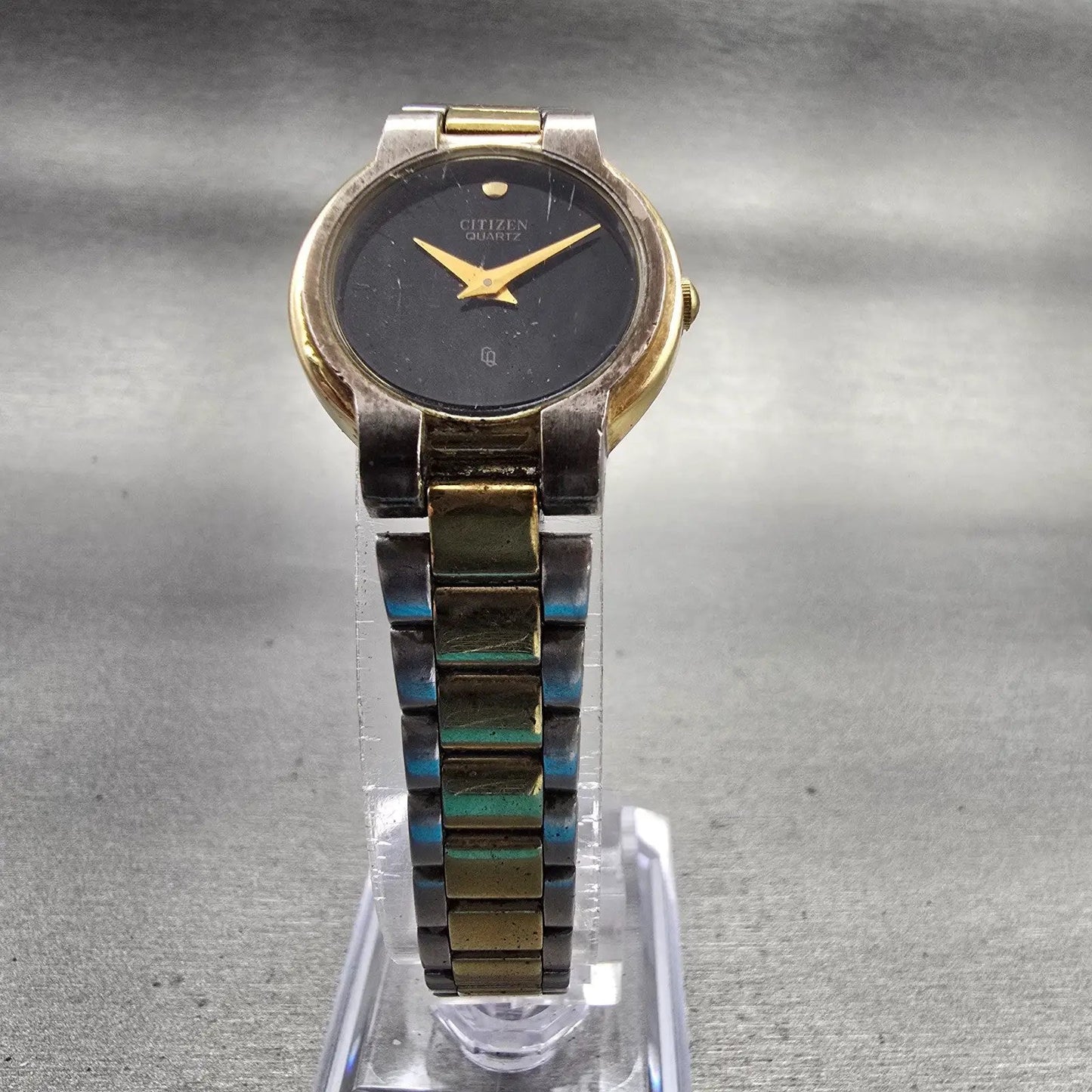Citizen CQ Watch Women 23mm Black Dial Two Tone Round 3220-K03755 New Battery5