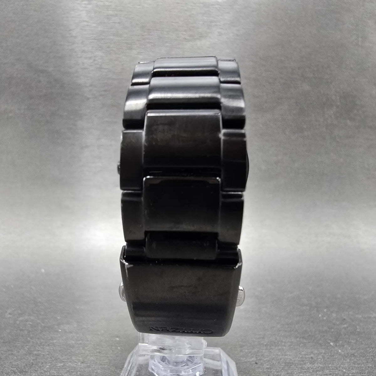 Citizen Eco-Drive Chronograph Watch Men 40mm Black Dial Black Tone Date Works7