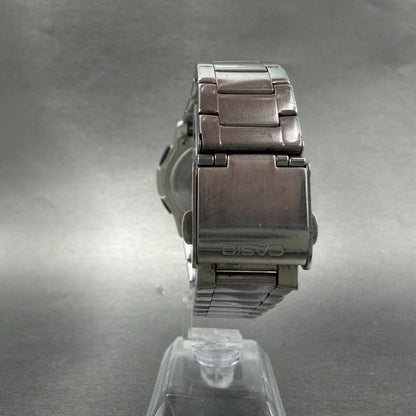 Casio Wave Ceptor Watch Men 42mm White Dial Steel Solar Analog Digital READ Runs7