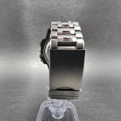 Casio Duro 200 Watch Men 43mm Gray Silver Analog Digital DRO-207 New Battery JDM7