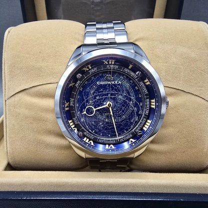 Citizen Campanola Cosmosign Watch Men 44mm Blue Dial Steel AO4010-51M2