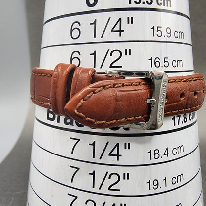 Raymond Weil Tank Watch Women 21mm White Dial Steel Leather 5372 W/Case New Batt11