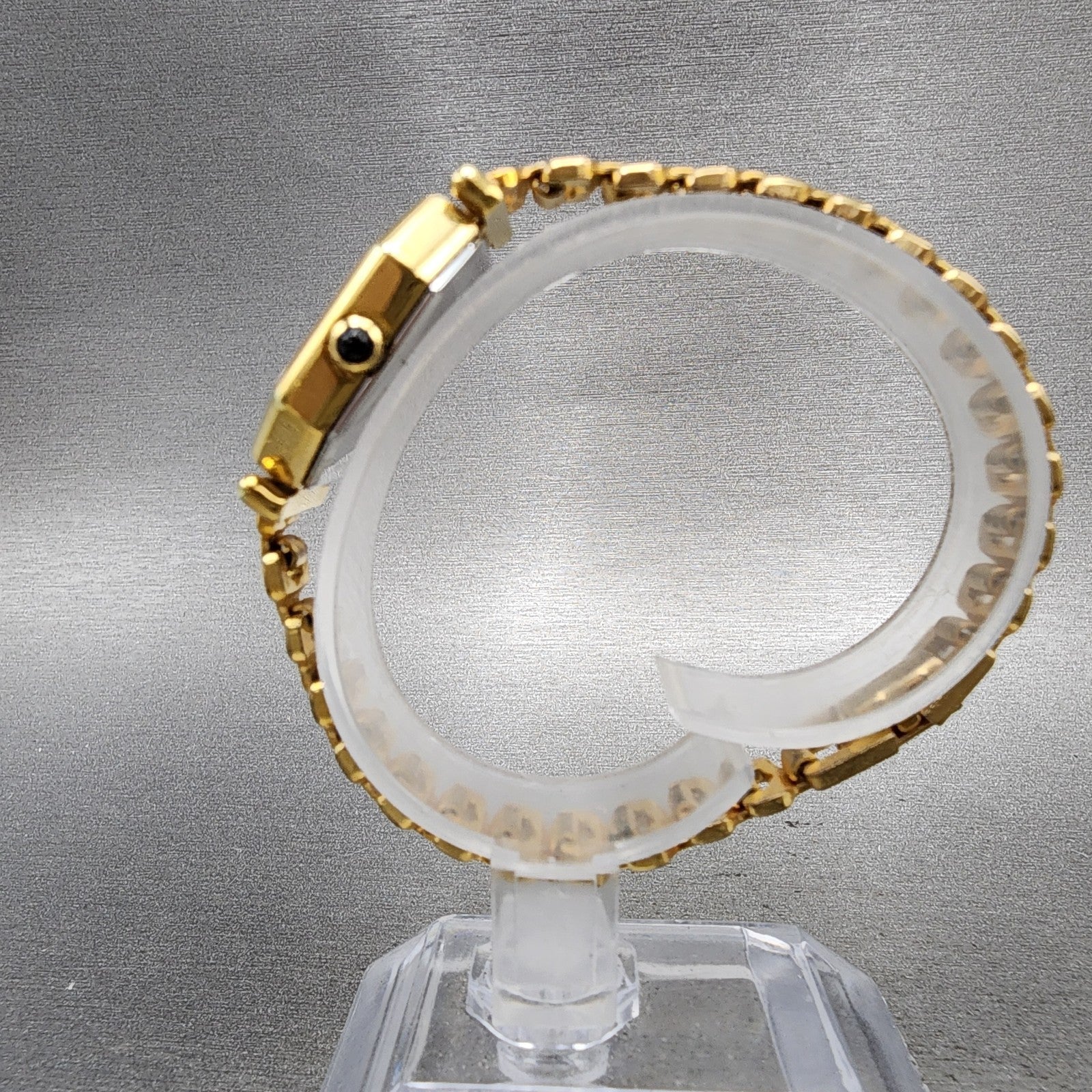Longines Watch Women 24mm Black Dial Gold Plated Manual Wind Runs Octagon VTG6