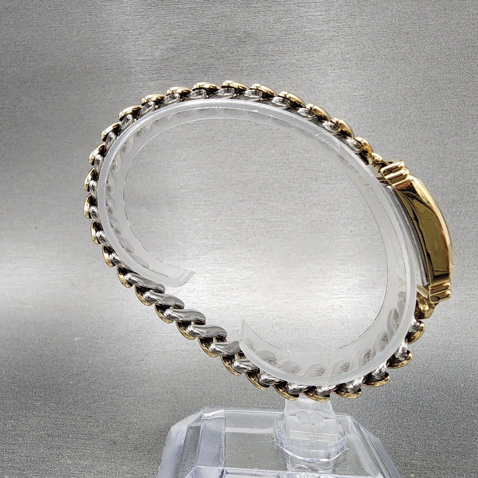 Hamilton Benton Tank Watch Women 19mm White Dial Gold Tone Rectangle New Batt8
