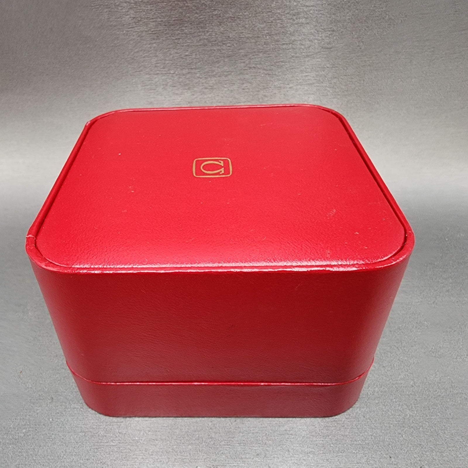 Omega Presentation Watch Box Red Leather Rectangle Vintage Single Watch Booklet1
