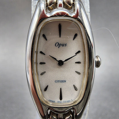 Citizen Opus Watch Women 16mm White Dial Silver Tone 5421F46908 New Battery1