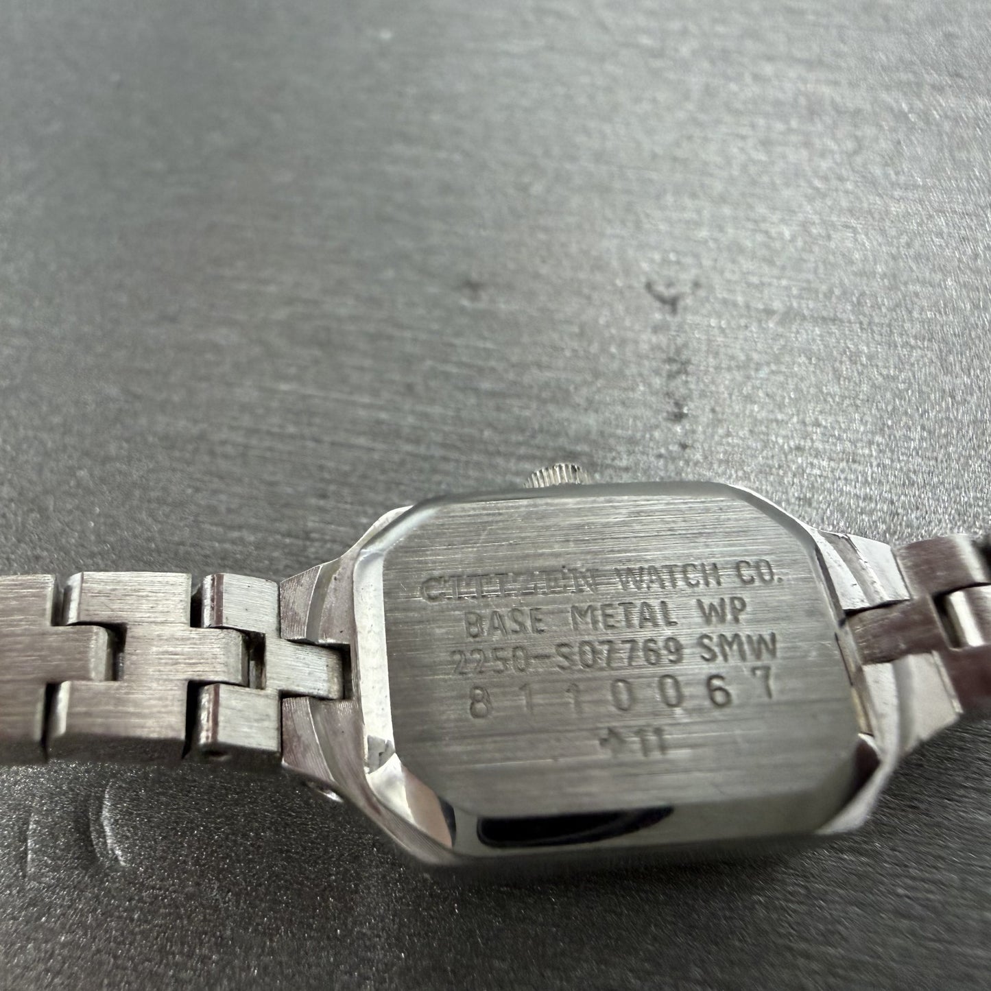 Citizen CQ Watch Women 13mm Silver Dial Silver Tone Rectangle New Battery NHJDS9